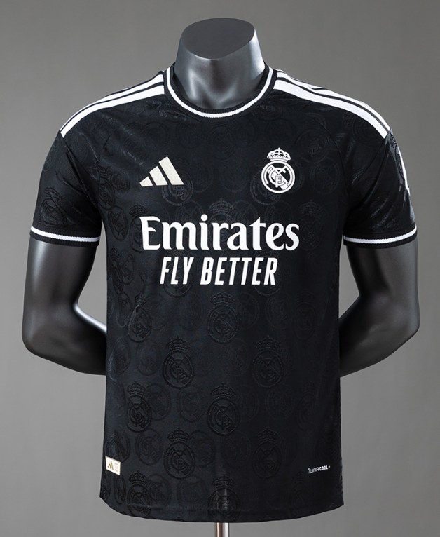 Real Madrid 25/26 Away Black, front