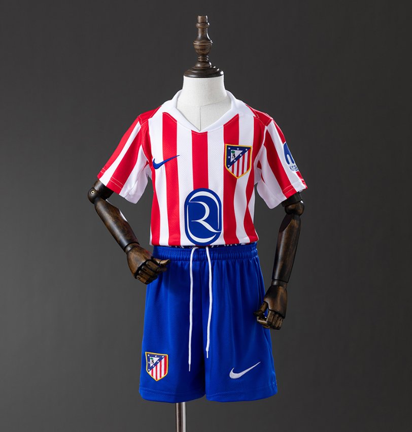 Atletico Madrid 2024/25 Home Stripes - Kids Kit