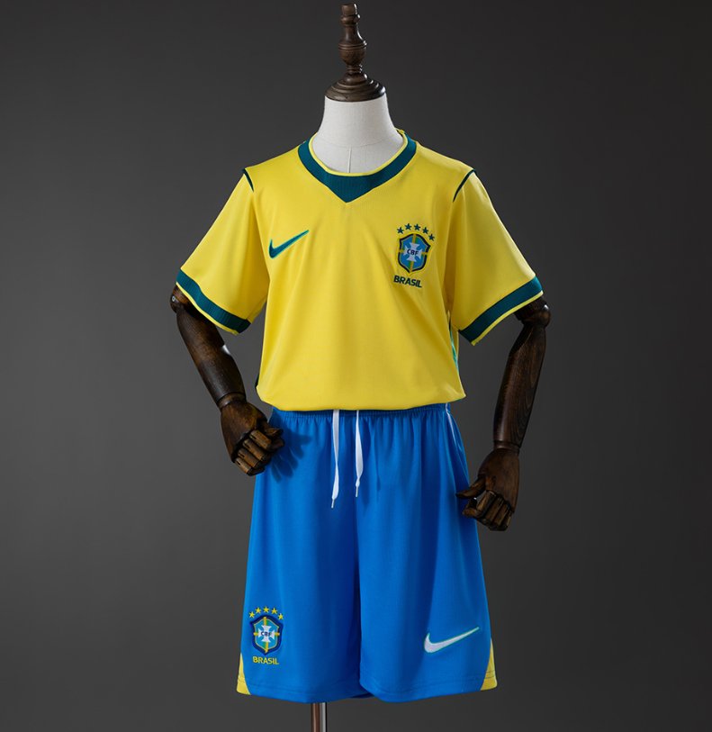 Brazil 2024/25 Home Yellow - Kids Kit