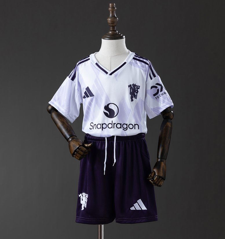 Manchester United 2025/26 Away White - Kids Kit