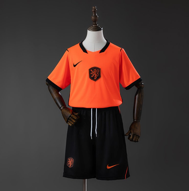 Netherlands 2024 Home Orange - Kids Kit