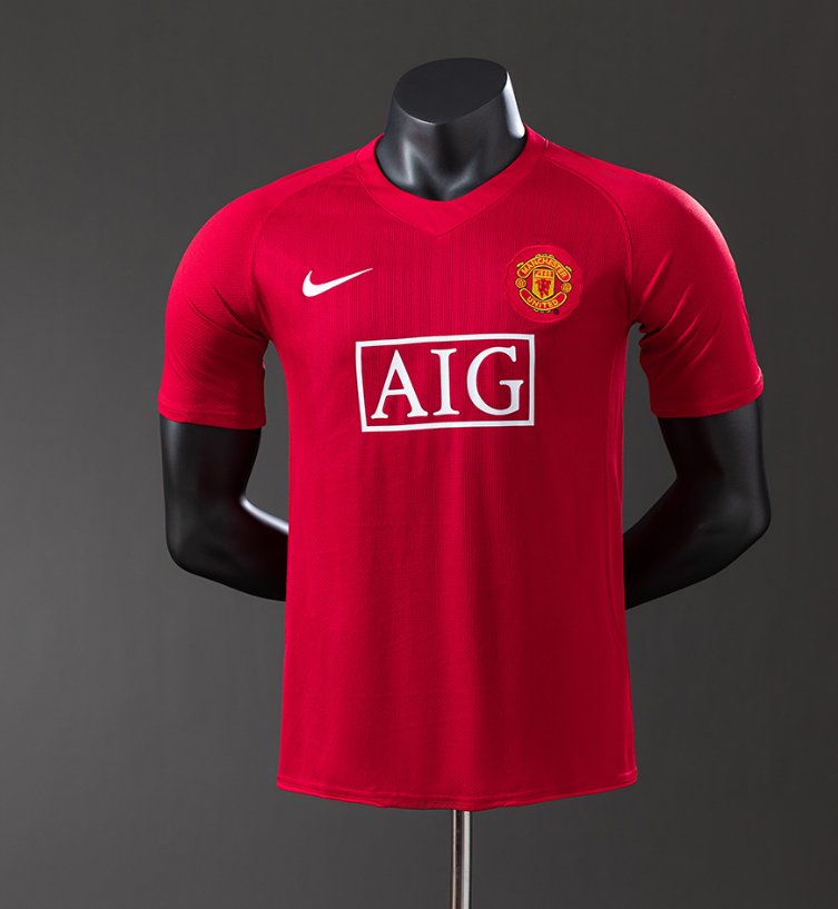 Manchester United 2007/08 Home — Player Version, front