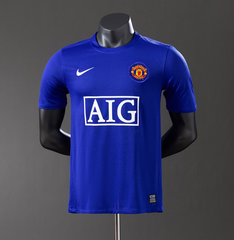 Manchester United Retro Third — AIG Era — Player Version, front