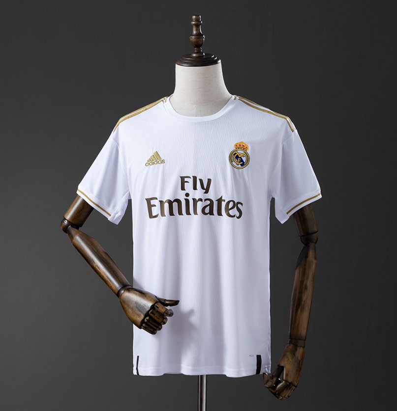 Real Madrid Retro Home — Fly Emirates Era — Player Version, front