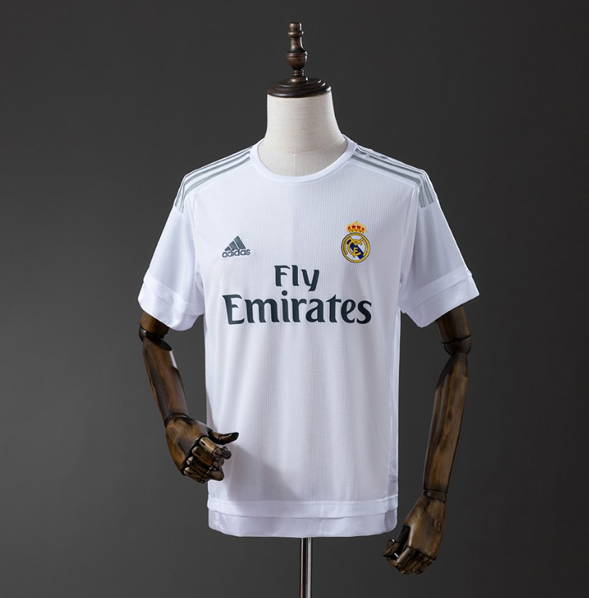 Real Madrid Retro Home — Fly Emirates Era — Player Version, front
