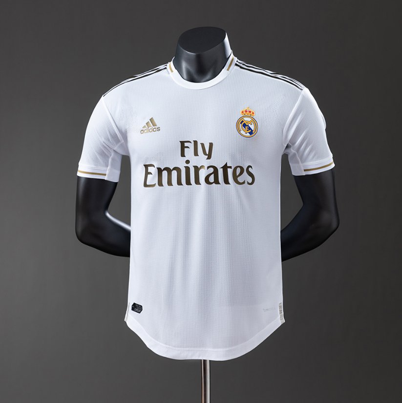 Real Madrid Retro Home — Fly Emirates Era — Player Version, front