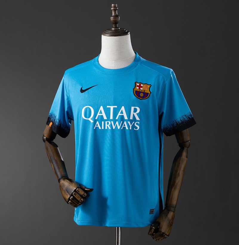 FC Barcelona Retro Third — Qatar Airways Era — Player Version, front