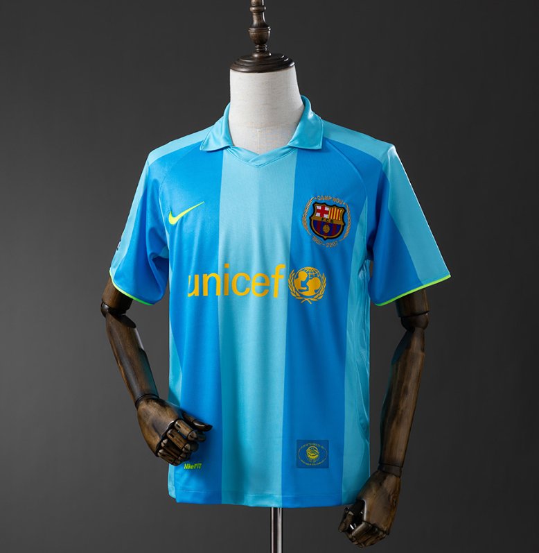 FC Barcelona Retro Away — unicef Era — Player Version, front