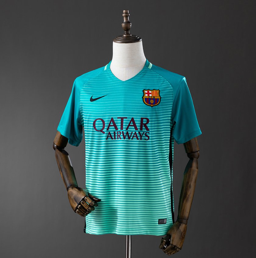 FC Barcelona Retro Third — Qatar Airways Era — Player Version, front