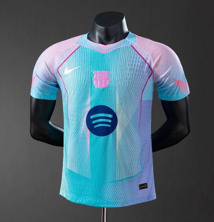 FC Barcelona Retro Pre-Match — Spotify Era — Player Version, front