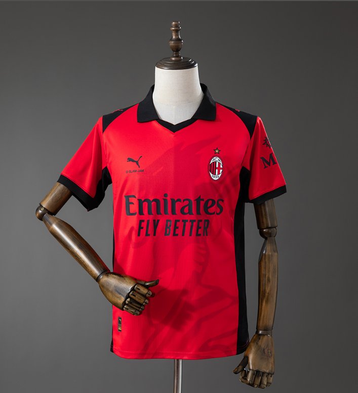 AC Milan Retro Fourth — Emirates Fly Better Era — Player Version, front