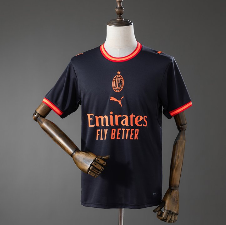 AC Milan Retro Third — Emirates Fly Better Era — Player Version, front
