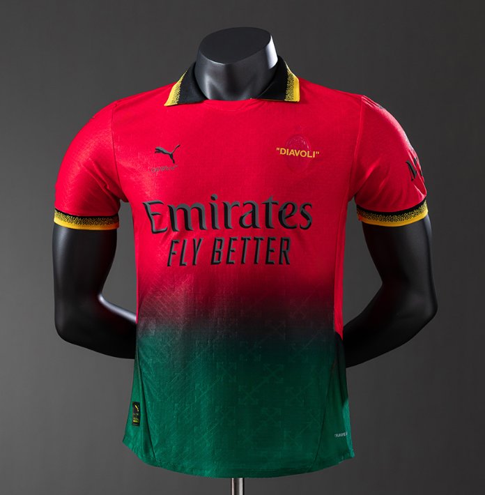 AC Milan Retro Special — Emirates Fly Better Era — Player Version, front